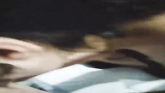 Wife In Black Bra Sucking His Cock Cooling Down Her Burning Pussy
