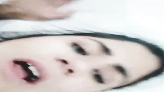 Wife In Black Bra Sucking His Cock Cooling Down Her Burning Pussy