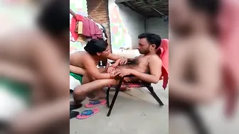 Indian Wife Bent Over Chair Getting Her Ass Drilled By Husband