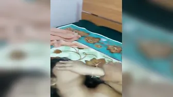 GF Sucking Cock Shyly Then Gulping Cum With Blushing Covered Face