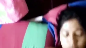 Desi Wife Squeezing His Dick Between Her Tits Jerking Him Off Till He Cums