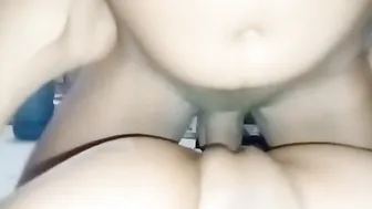 Doggy-Style Creampie For Gf At Her Place, Ass Slapping Loud As Neighbors Heard