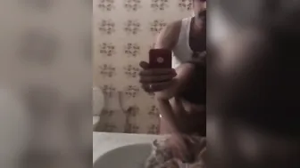 Calming My Friend’s Gf’s Burning Bur With Hard Cock In Steamy Bathroom