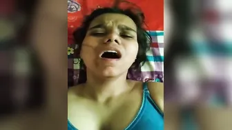 Pillow Under Hips Made Desi Girl’s Pussy Open Wide For Hard Fuck