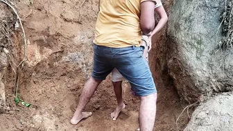 Desi Stepsister Getting Railed Naked In The Fields After Pissing Outside