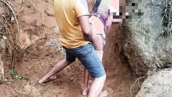 Desi Stepsister Getting Railed Naked In The Fields After Pissing Outside