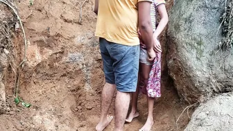 Desi Stepsister Getting Railed Naked In The Fields After Pissing Outside