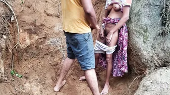 Desi Stepsister Getting Railed Naked In The Fields After Pissing Outside