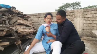 Telugu Stepbrother Groping His Stepsister's Big Breasts In The Fields