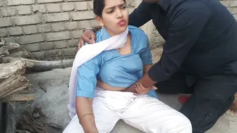 Telugu Stepbrother Groping His Stepsister's Big Breasts In The Fields