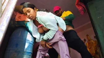 Indian Stepsiblings Fuck In Bathroom While Bhabhi Sucks His Cock