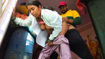 Indian Stepsiblings Fuck In Bathroom While Bhabhi Sucks His Cock