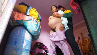 Indian Stepsiblings Fuck In Bathroom While Bhabhi Sucks His Cock