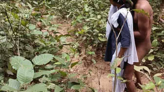 Indian Schoolgirl Getting Deflowered By Bad Boy Deep In The Jungle