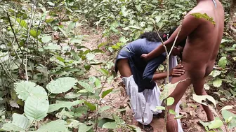 Indian Schoolgirl Getting Deflowered By Bad Boy Deep In The Jungle