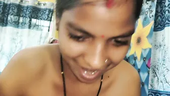 Indian Hot Wife Rides Husband Raw In Their Bedroom With Dirty Hindi Talk