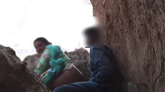 Desi Couple Fucks Raw On Mountain Rocks With Scenic Valley Views
