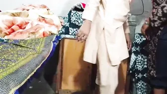 Two Indian Women Sharing One Thick Cock And Riding Him On The Bed