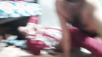 Desi Couple Having Passionate Sex Together On The Bed At Their Home