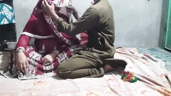 Desi Couple Having Passionate Sex Together On The Bed At Their Home