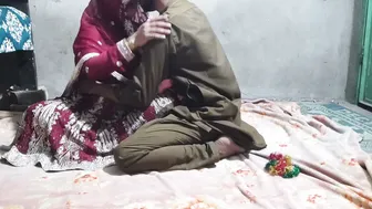 Desi Couple Having Passionate Sex Together On The Bed At Their Home