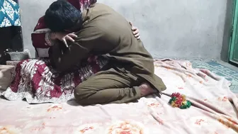 Desi Couple Having Passionate Sex Together On The Bed At Their Home
