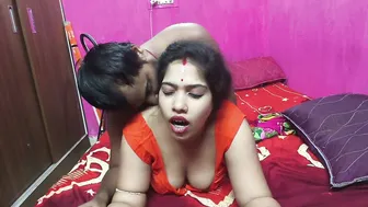 Bengali Couple Hot Romance With Big Boobs Fondling And Passionate Kissing
