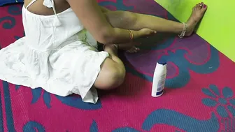 Desi Village Wife Moaning As Her Husband Rubs Oil On Her Naked Body