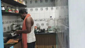 Desi Maid Seducing Her Employer In The Kitchen Wearing A Tight Blouse