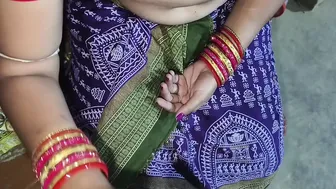 Desi Stepbrother's Wife Deepthroating His Cock While He Gropes Her Big Tits