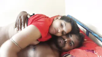 Indian Girl Kisses Younger Sister Then Fucks Her On Family Bed