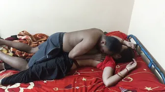 Indian Girl Kisses Younger Sister Then Fucks Her On Family Bed
