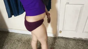 Indian Bhabhi Gets Fucked Standing Against Wall Moaning Loud In Pleasure