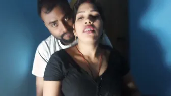 Indian Newlywed Wife Kisses Husband Deep While He Sucks Her Big Breasts