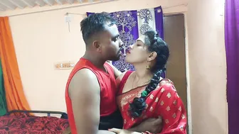 Indian Hot Wife Rides Her Brother In Law On Marriage Bed