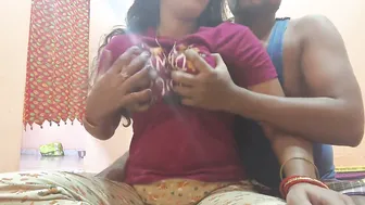 Desi Bhabhi Riding Her Boyfriend's Cock In Cheap Motel Room After Work