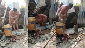 Tamil Sister In Law Secretly Filmed Naked During Her Morning Bath