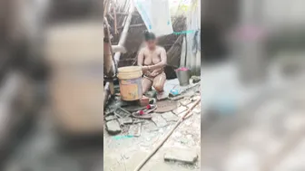 Tamil Sister In Law Secretly Filmed Naked During Her Morning Bath