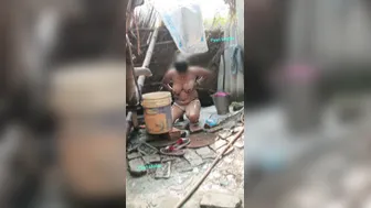 Tamil Sister In Law Secretly Filmed Naked During Her Morning Bath