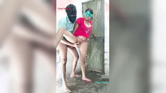 Desi Girlfriend Sneaks Over Late Night Moaning Loud During Rough Hookup