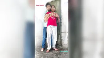 Desi Girlfriend Sneaks Over Late Night Moaning Loud During Rough Hookup