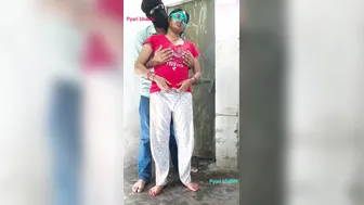 Desi Girlfriend Sneaks Over Late Night Moaning Loud During Rough Hookup