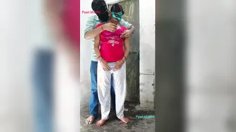 Desi Girlfriend Sneaks Over Late Night Moaning Loud During Rough Hookup