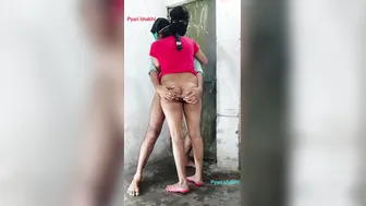 Desi Girlfriend Sneaks Over Late Night Moaning Loud During Rough Hookup