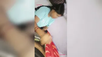 Desi Girlfriend Giving Handjob When Her Mom Walks In Catching Them