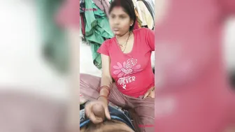 Indian Girlfriend Strokes Boyfriend's Cock Until He Explodes On Her Hand