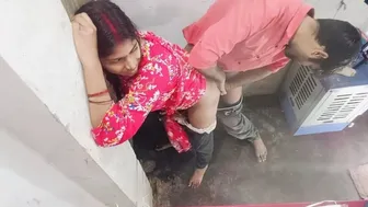 Two Desi Girlfriends Visiting Boyfriend's Flat For Loud Threesome At Night