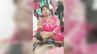 Indian Bhabhi Strokes Brother-In-Law's Cock Late Night Until He Erupts