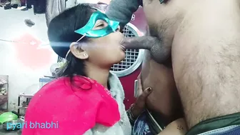 Indian Sister-In-Law Jerks Brother's Cock Until He Cums With Dirty Talk