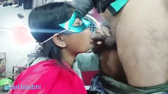 Indian Sister-In-Law Jerks Brother's Cock Until He Cums With Dirty Talk